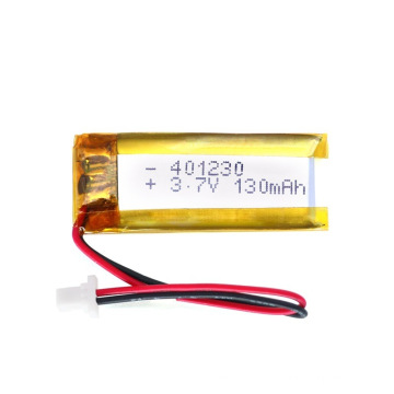 3.7V 130mAh Lithium Polymer Battery/Lipo Battery with Size 30*12*4mm